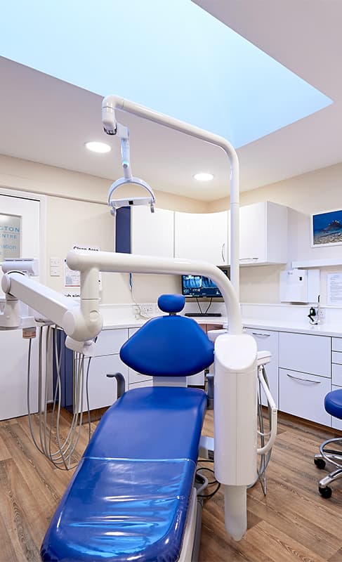 Modern dental chair in our clinic